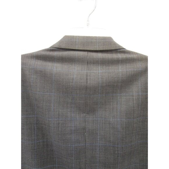 VINTAGE Burberrys Of London Sport Coat 42 Blazer Windowpane Plaid Wool* - Picture 9 of 15